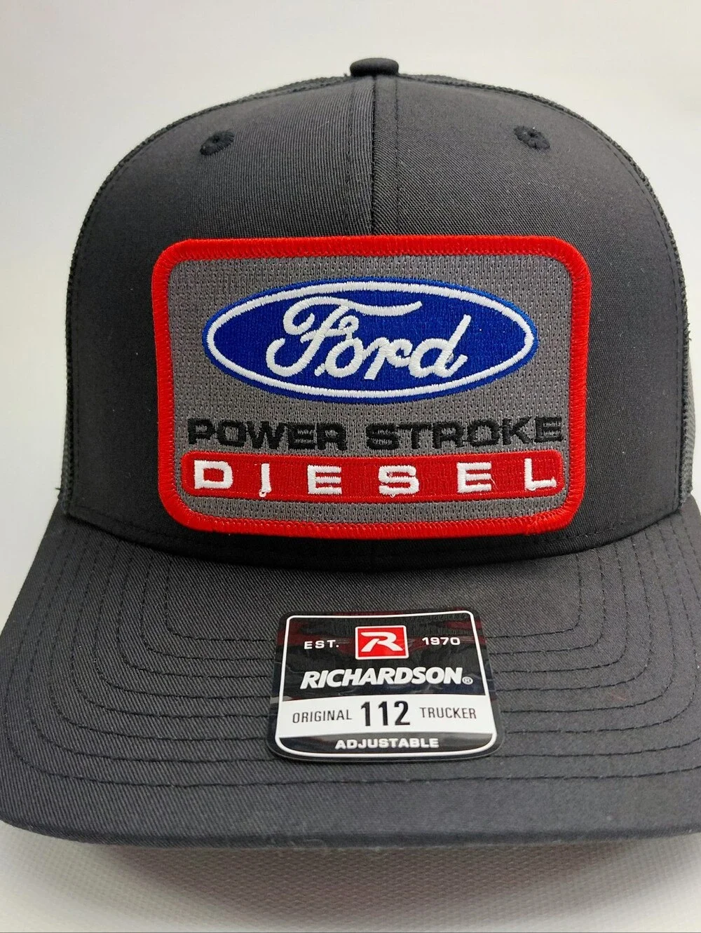 Ford Power Stroke Diesel Richardson Embroidered Trucker Cap Hat Mesh Snapback